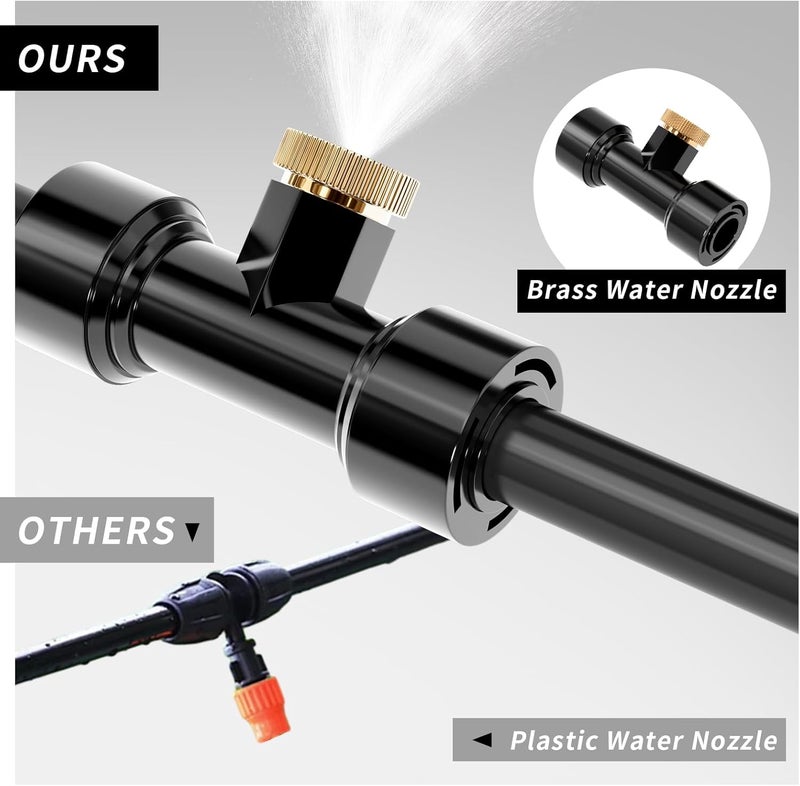 cureder Misting Nozzles Kit Include 36 Pcs Misting nozzle 30 Pcs Misting 6 Pcs Plug nozzle tees for Outdoor Spray Cooling System (72 Pieces) - Image 5